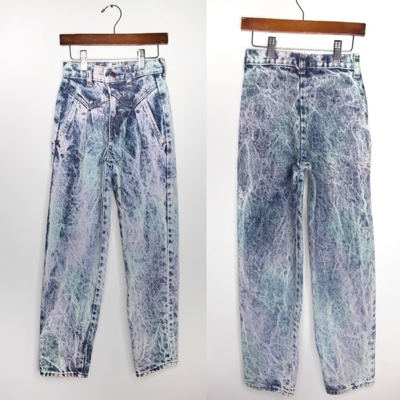 Vintage 80s 90s Distressed High Rise Straight Jeans 10 Slim - Picture 1 of 5